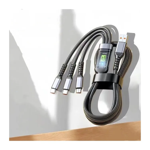 Trending 4 in 1 Zinc USB Cable PD 100W Multi-function 3 in 1 USB Charging Data Cables Standard for Iphone Charger Cable PD 27W