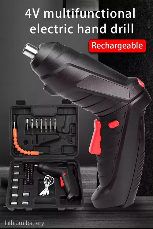 47 Pcs Set 4V Li-Ion Battery Power Electric Screwdriver Set Screwdriver Cordless Mini Screw Driver Electric Screwdriver Set