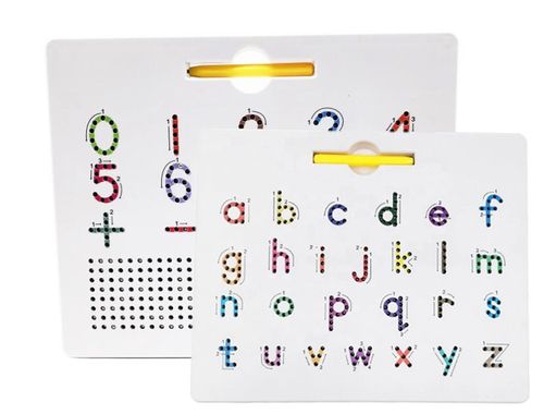 Drop Shipping ABS Letters Practicing Board Double-Sided Alphabet Tracing Tool Learning to Write ABC Educational Toy