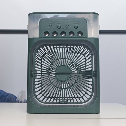 Portable 5-Hole Mist Fan USB Humidifier Multipurpose Desktop Air Cooler with Spray Function for Home Office Hotel & Outdoor Use