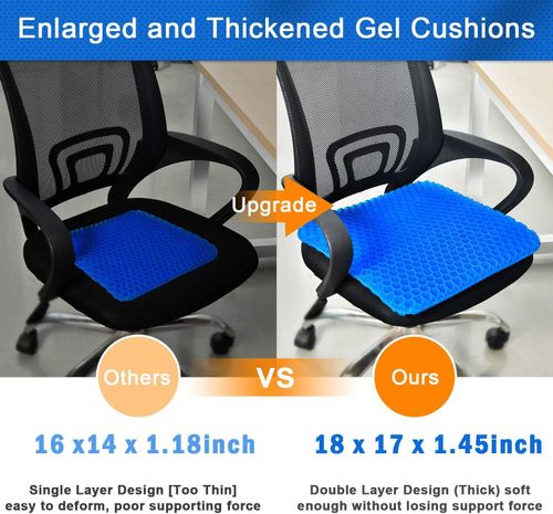 Office Chair Household Slow Rebound Car Butt Cushion Anti-slip Ergonomic Hip Cushion Cooling TPE Seat Cushion Cooling Gel Pad📦 Order confirmation is faster! Add our customer service on WhatsApp：+8619974101897   for real-time logistics tracking and exclusive after-sales service, making your shopping worry-free and worry-free!
