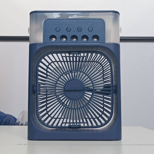 Portable 5-Hole Mist Fan USB Humidifier Multipurpose Desktop Air Cooler with Spray Function for Home Office Hotel & Outdoor Use