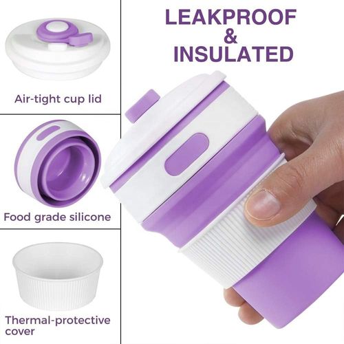 Hot Seller  Travel Collapsible Coffee Cups Reusable Folding Water MugSilicone Collapsible Travel Cup