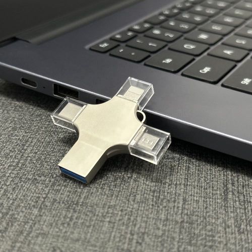 4 in 1 Lightning OTG USB Flash Drive 64GB 128GB  USB Stick TYPE-C Mobile Phone USB Pendrive