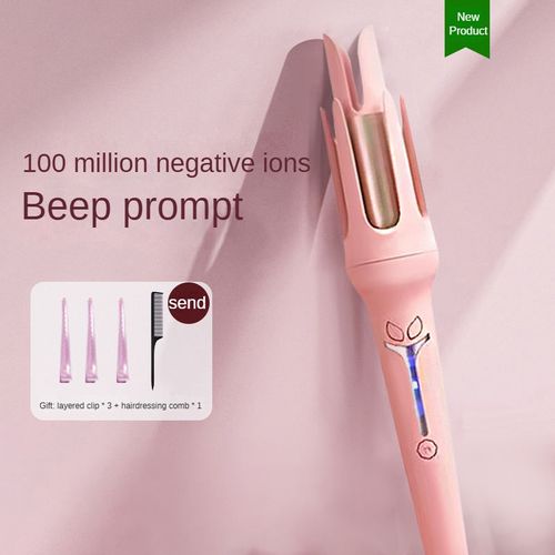 2 in 1 Interchangeable Rotating Automatic Anti-scald Heat protection Hair Curler Arc Voluminous