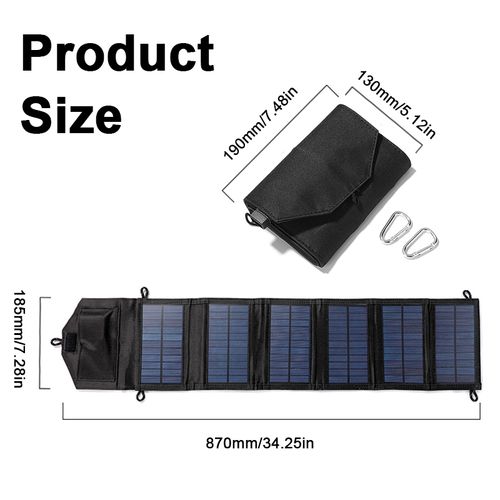 Solar Panels Usb Charger Portable Foldable Mini Six Slices Folding Solar Panel Outdoor Portable Solar Panel
