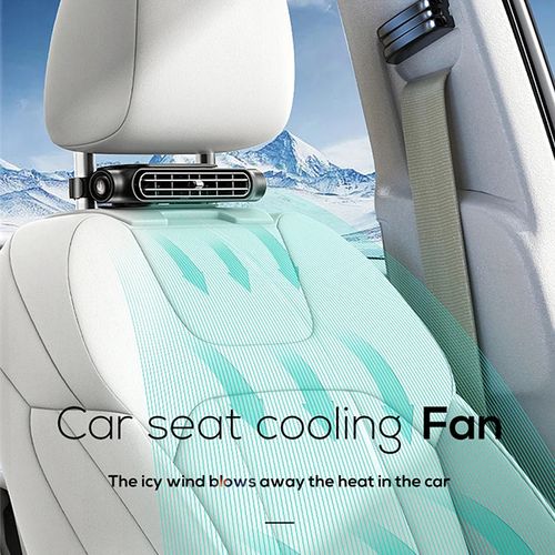 CF03 Car Seat Fan With Strong Wind Low Noise Car Fan Three Adjustable Speeds 5V 2A Seat Cooling Fan for SUV RV Truck