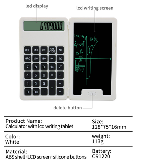 Newyes 991EX 12 Digits Type-c Charging 6-line Screen Mini Lcd Notepad School 552 Function Scientific Engineering Calculator