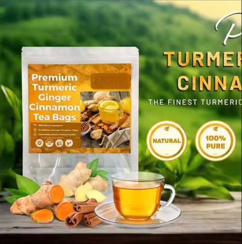 Urmeric Ginger Cinnamon Herbal Tea Powder Healthy Flavor Tea in Powder Form