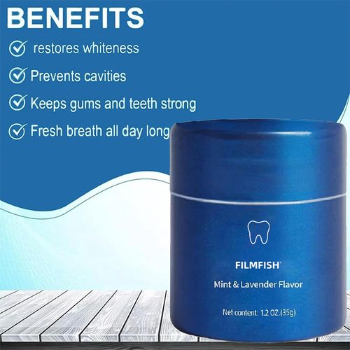 The Powder Teeth Whitening Natural Tooth Powder No Sensitivity Enamel Safe Toothpaste Lavender & Mint Flavor