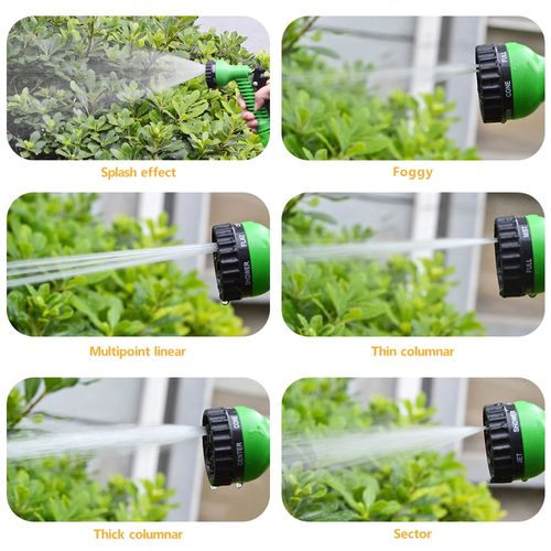 Garden Hose Pipe Water Hose Expandable Magic  Water Gun Foam Pot Flexible Reels Hose Car Wash Gun Sprayer
