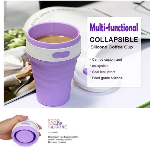 Hot Seller  Travel Collapsible Coffee Cups Reusable Folding Water MugSilicone Collapsible Travel Cup