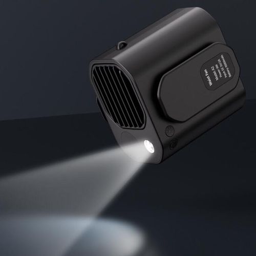 Waist USB fan plastic portable waist hanging small air conditioner outdoor fan construction site camping site flashlight long battery life