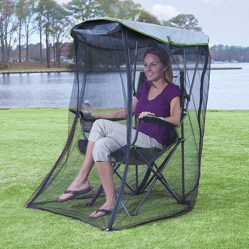 Modern Design Outdoor Foldable Swing Mosquito Net for Garden Canopy Chair Sun Protection Insect Proof Polyester Curtain for Home