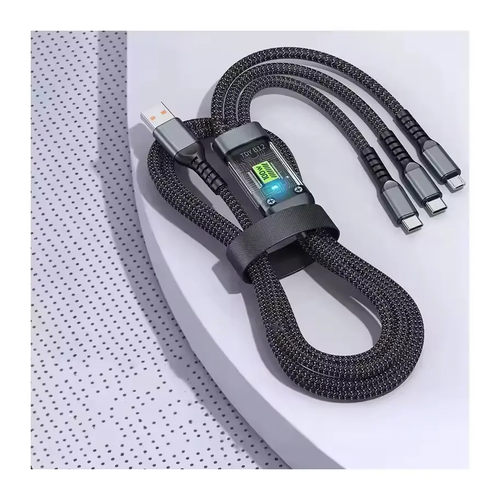 Trending 4 in 1 Zinc USB Cable PD 100W Multi-function 3 in 1 USB Charging Data Cables Standard for Iphone Charger Cable PD 27W