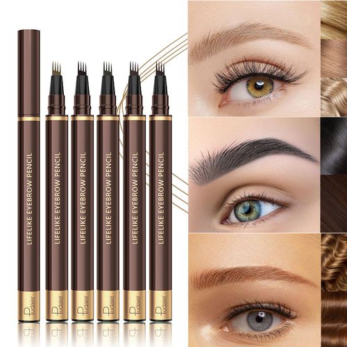 4 Tip Microblade Eyebrow Pencil  Quick-dry Waterproof Lasting Vegan Liquid Eyebrow Pen