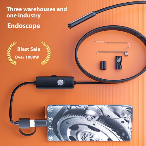 Three-in-one industrial endoscope