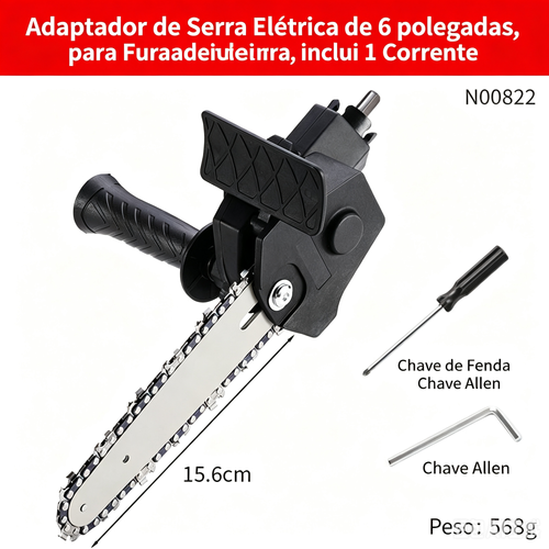 Adaptador de serra para furadeira Serra 6 poda madeira entrega domiciliar em Luanda pagamento na entrega