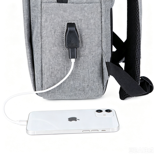 Mochila Escritório Resistente em Tecido Oxford para Portátil 15,6 Polegadas, Compartimento Antichoque, Porta USB Integrado, Entrega Domiciliária em Toda Luanda