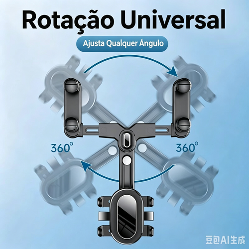 Suporte de Celular para Espelho Retrovisor do Carro | Rotação 360°, Entrega Domiciliar em Luanda