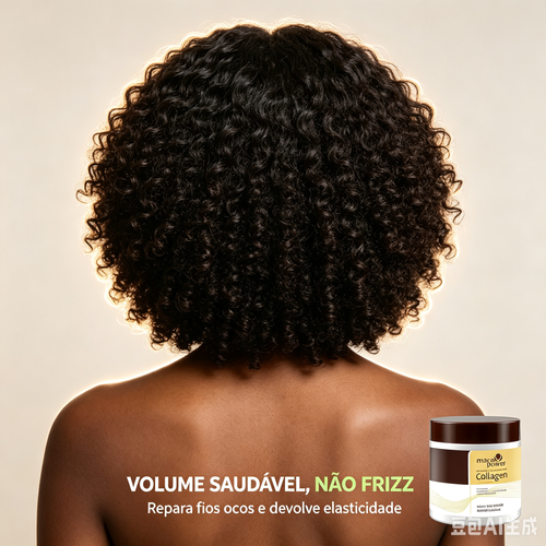 Máscara Capilar Reparadora Maca e Colagénio 500ml | Cuidado para Cachos Danificados, Entrega em Casa em Luanda