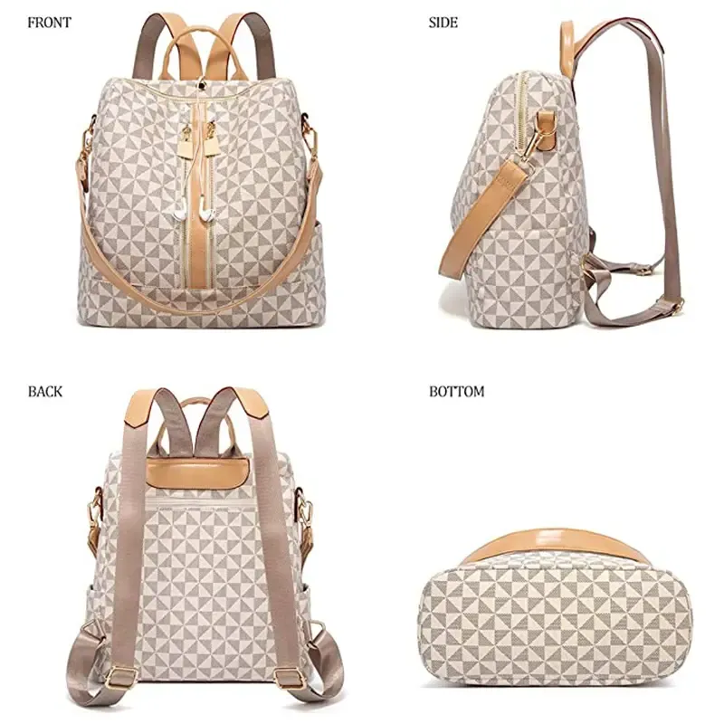 Mochila Feminina Conjunto 2 em 1 | Anti-Roubo, Multiuso, Resistente e Entrega Porta-a-Porta em Luanda