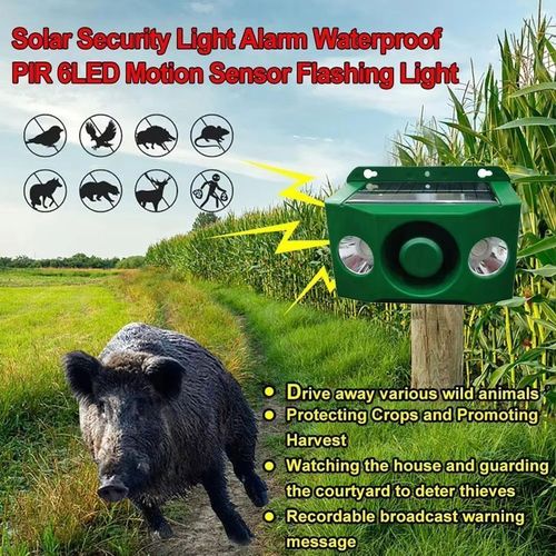 WXHigh-volume solar warning light for wildlife protection