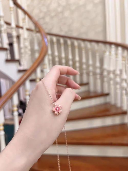 Sterling Peach Blossom Necklace Jewelry