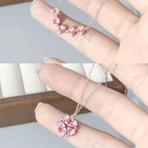 Sterling Peach Blossom Necklace Jewelry