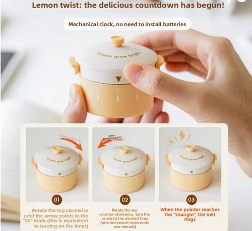 Cute Pot-Shaped  Mechanical Kitchen Timer