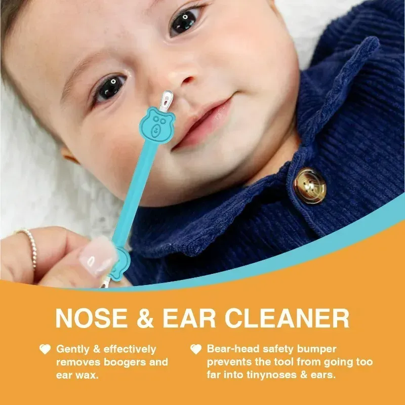 2PCS Newborn Baby Nose Ear Cleaning Rod