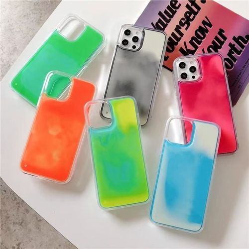 New iPhone 16 Luminous Quicksand Phone case with Night Light