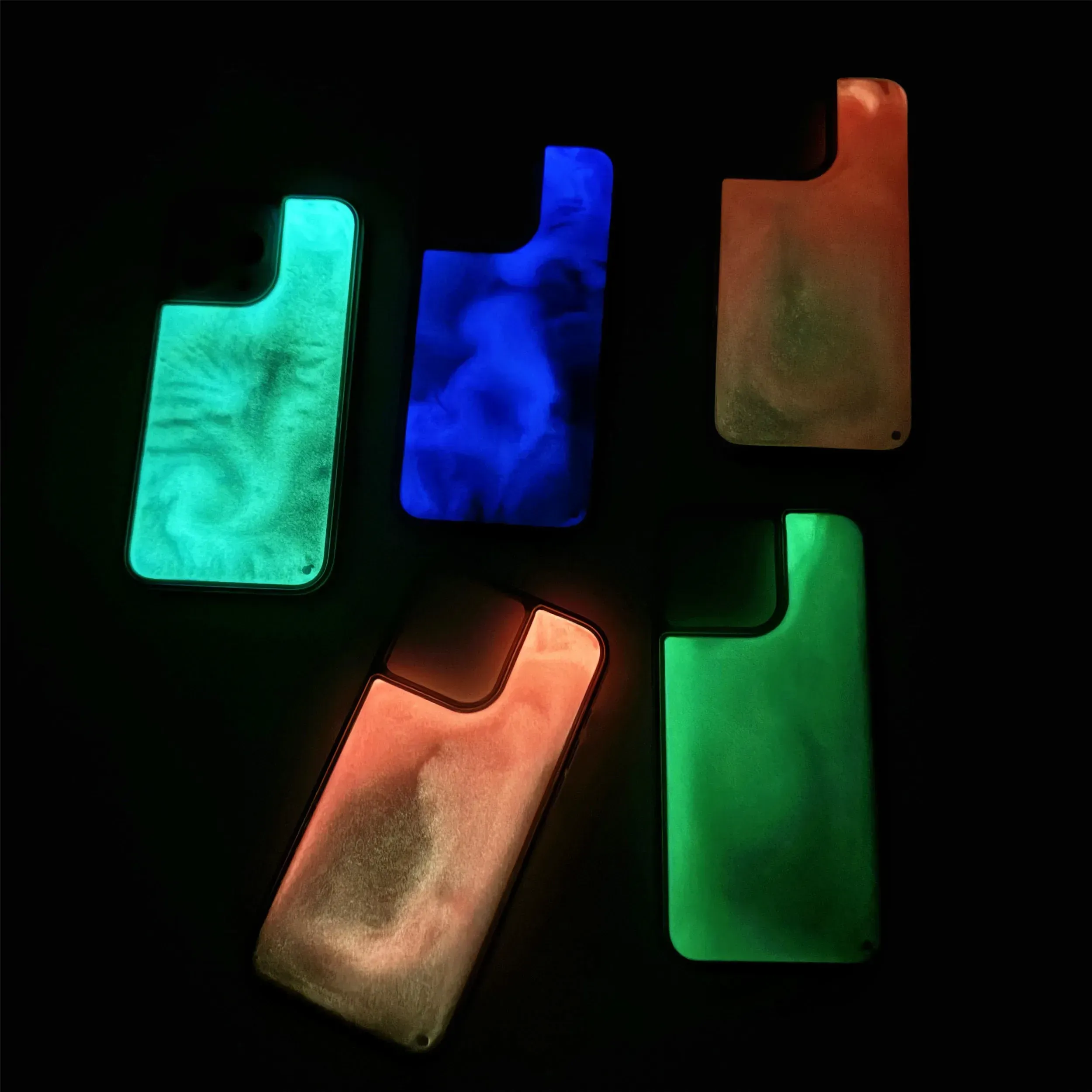 New iPhone 16 Luminous Quicksand Phone case with Night Light