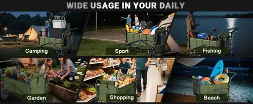 Special discount for pre-order 💰🔥Large 2-in-1 Camping Wagon & Lounger Cart