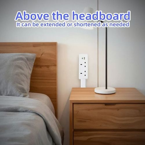 New Rotates 180° Electrical Outlet Extender 🔥UK G-shape flat plug