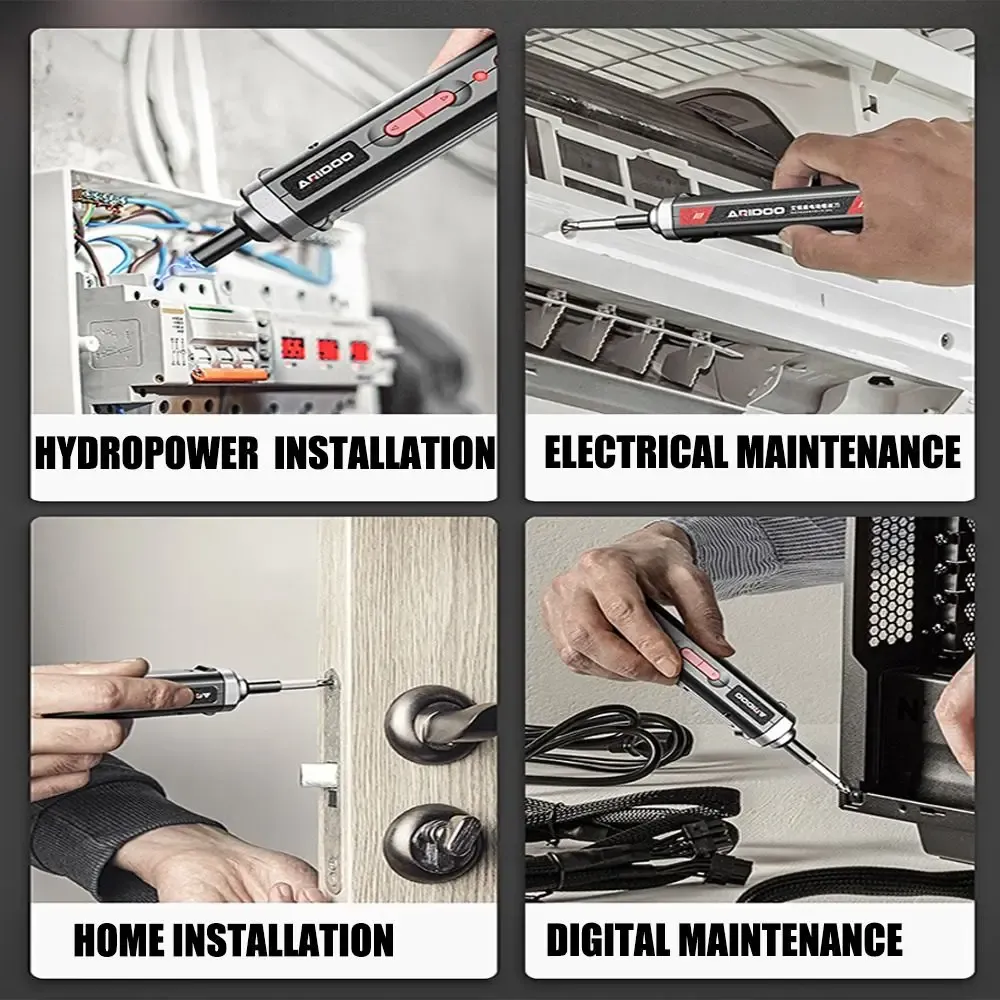 9.8V Handheld Manual & Electric  Screwdriver Set with Carden Shaft