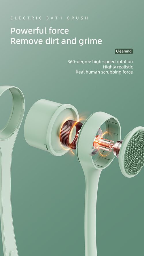 4-in-1 Electric Double Handle Bath Brush