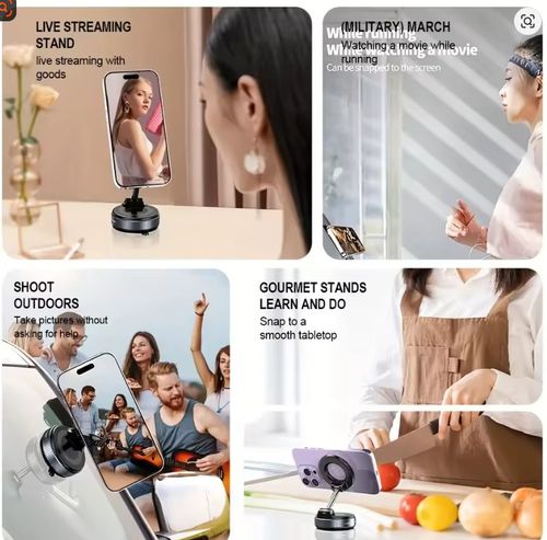 Vacuum Mount Strong Magnetic phone holders（1pc or 2pcs)