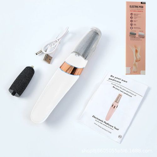 Electric foot grinder with dual grinding heads