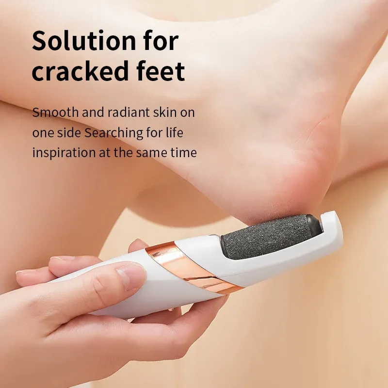 Electric foot grinder with dual grinding heads