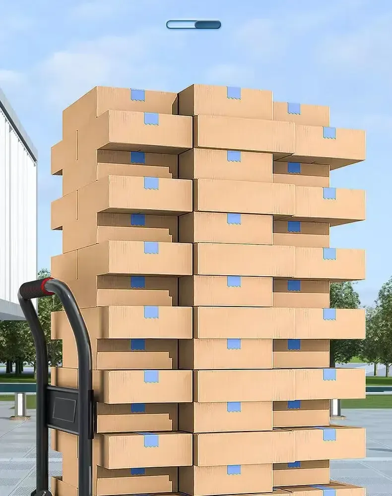 Four-wheeled Flatbed Cart Folding Trolley