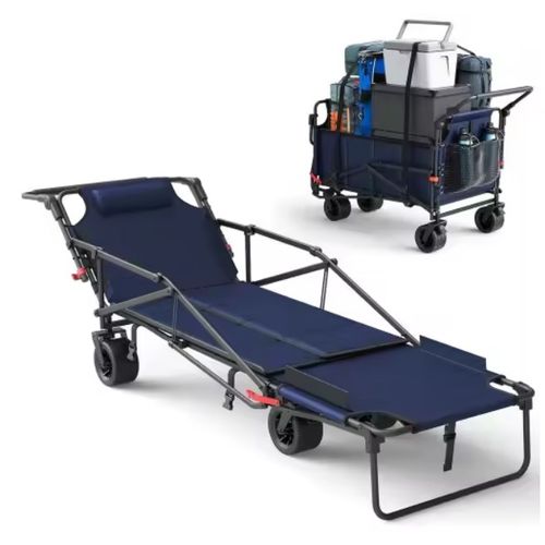Special discount for pre-order 💰🔥Large 2-in-1 Camping Wagon & Lounger Cart