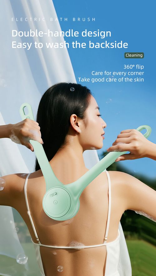 4-in-1 Electric Double Handle Bath Brush