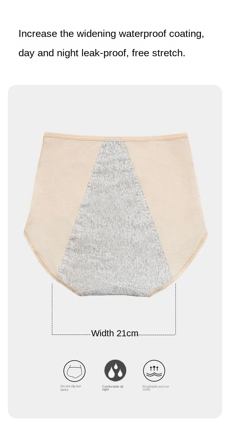 🩸 4-Pack High Waist Period Underwear