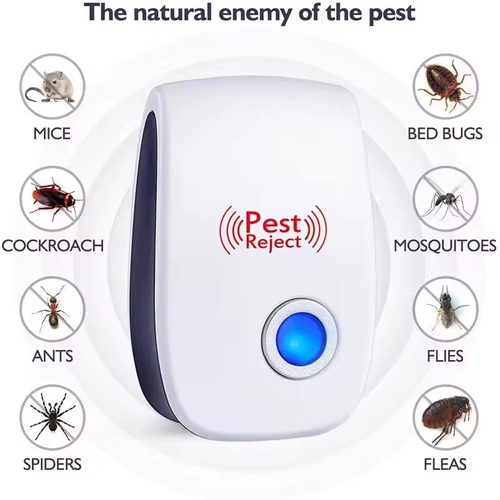 6Pcs Ultrasonic Pest Repeller Insect Bug Repeller Long Range Pest & Insect Deterrent Multi-Function for Roach Rodent Mouse Bugs