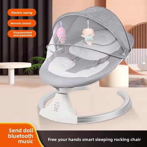 Baby rocking chair to coax baby magic comfort chair can lie and sit automatic electric baby to sleep children's cradle bed