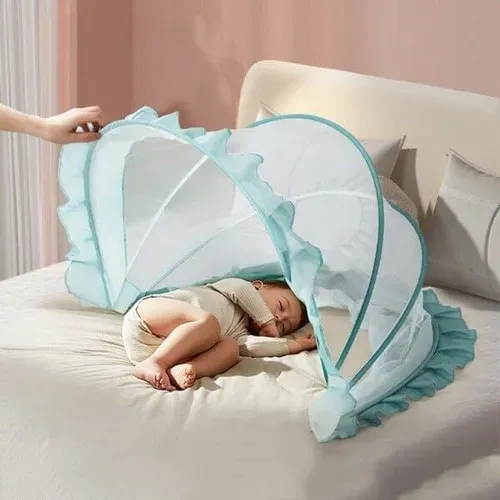 Baby Bed Mosquito Net Foldable Full Coverage Bed Mosquito Netting For Baby Portable Breathable Infant Newborn Crib Mosquito Nets