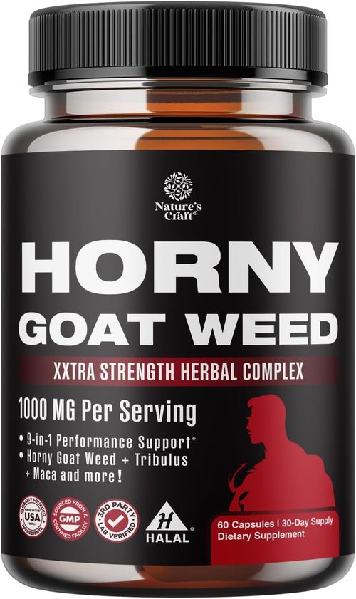 Multi-Action Horny Goat Weed Complex - USA Made 1000mg Herbal Power