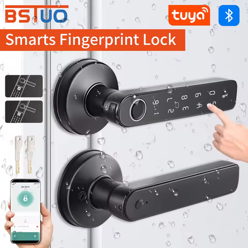 🌙 Fingerprint Unlock in Seconds + Remote Access! 8-in-1 Round Smart Lock with Waterproof & Anti-Peeping Security!