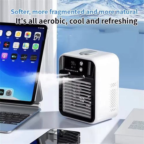 🌬️Mini Spray Humidification Air Cooler for Desktop Car Dorm Office with Auto-Shutoff